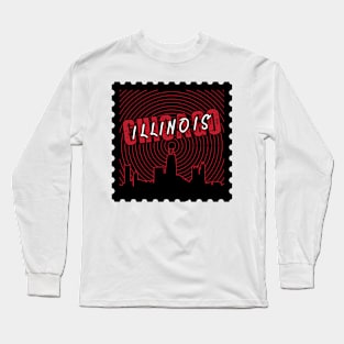 Chicago stamp Long Sleeve T-Shirt